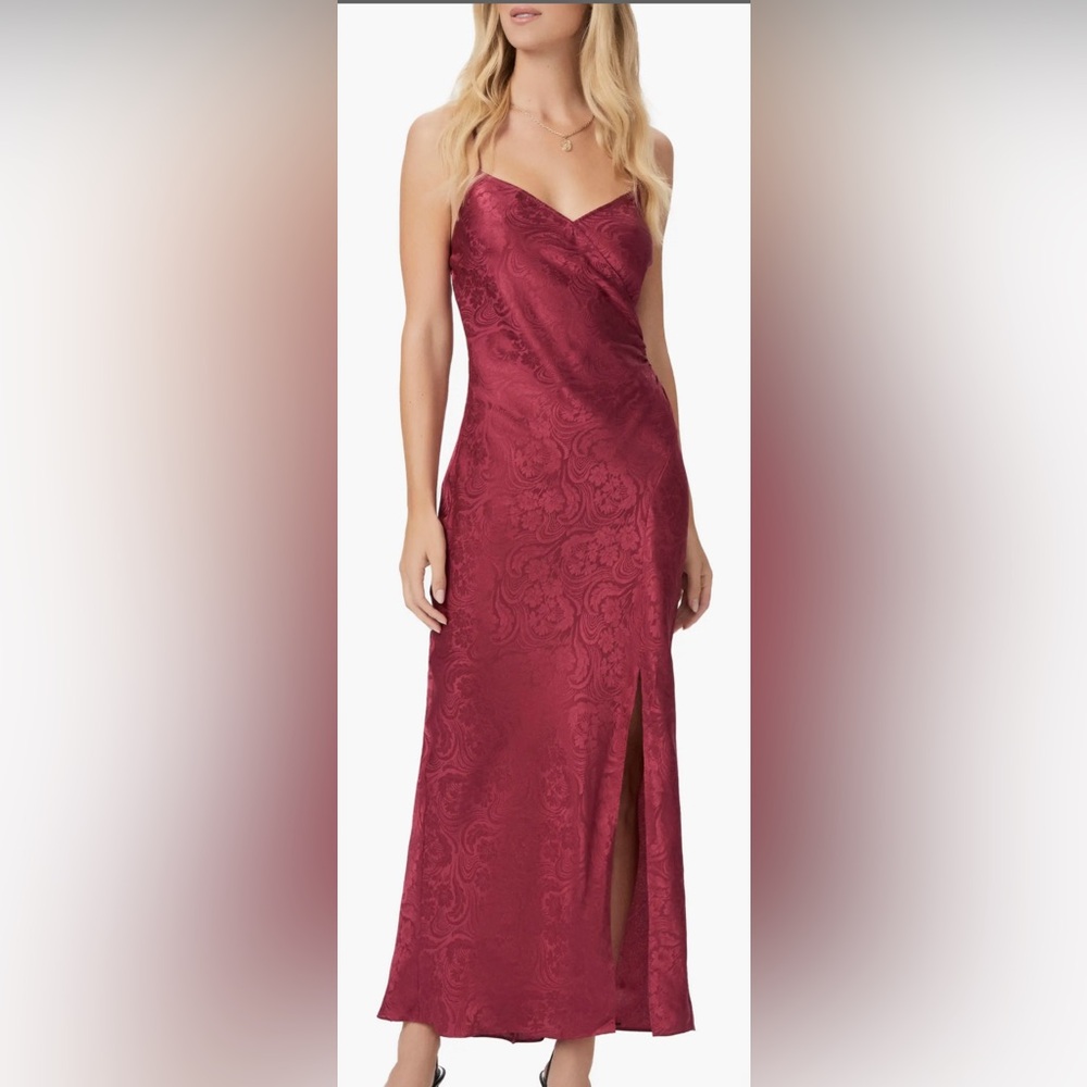 Paige Laci Asymmetric Floral Silk Slipdress